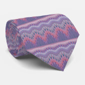 rosa und lila geometrisches Muster Krawatte (Gerollt)