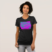 Rosa und lila Gerichts-Reporter T-Shirt (Vorne ganz)