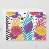 Rosa und lila geschnittene Blume mit komplizierten Dankeskarte (Rückseite)