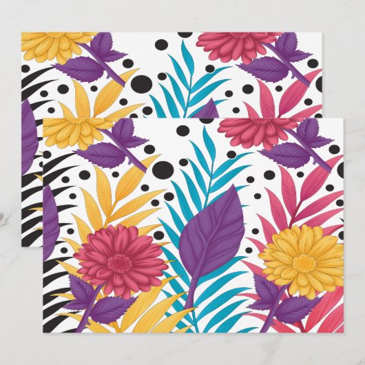 Rosa und lila geschnittene Blume mit komplizierten Dankeskarte (Vorne/Hinten)