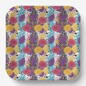 Rosa und lila geschnittene Blume mit komplizierten Pappteller (Vorderseite)