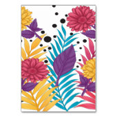 Rosa und lila geschnittene Blume mit komplizierten Tischnummer (Rückseite)