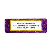 Rosa und Lila Glitzer-Edelsteine (Vorne)