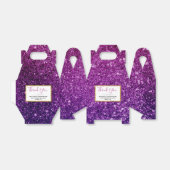 Rosa und Lila Glitzer-Edelsteine Geschenkschachtel (Ungefaltet)