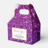 Rosa und Lila Glitzer-Edelsteine Geschenkschachtel (Vorderseite)