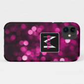 Rosa und lila glitzernde Lichter Case-Mate iPhone Hülle (Rückseite (Horizontal))