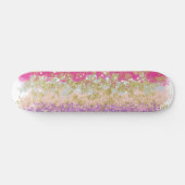 Rosa und Lila goldfarbene Skateboard (Horizontal)