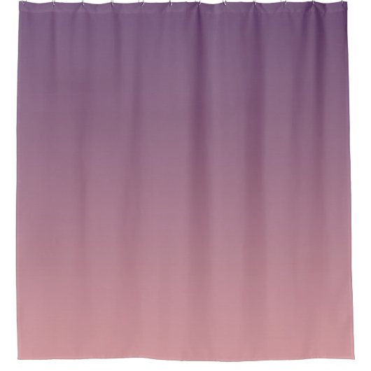 Rosa und lila Gradienten, Ombre. Duschvorhang (Vorderseite)