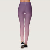 Rosa und lila Gradienten, Ombre. Leggings (Rückseite)
