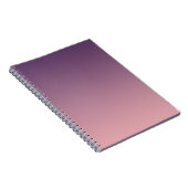 Rosa und lila Gradienten, Ombre. Notizblock (Rechte Seite)