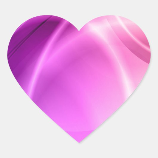 rosa und Lila Herz-Aufkleber (Vorderseite)