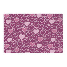 Rosa und Lila Herzen