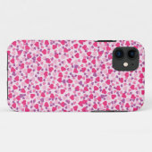 Rosa und Lila Herzklopfe Case-Mate iPhone Hülle (Rückseite (Horizontal))
