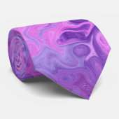 Rosa und Lila Hintergrund Krawatte (Gerollt)