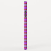 Rosa und Lila horizontale Streifen Case-Mate iPhone Hülle (Hinten/Rechts)