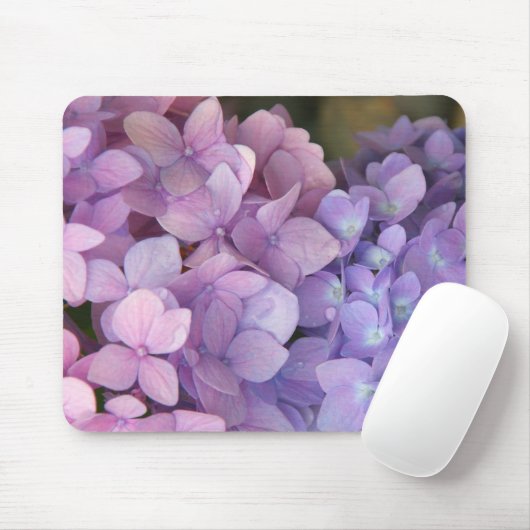 Rosa und lila Hydrangea Mousepad (Mit Mouse)