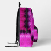 Rosa und Lila Ikat Bedruckter Rucksack (Links)