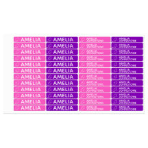 Rosa und lila individuelle Name