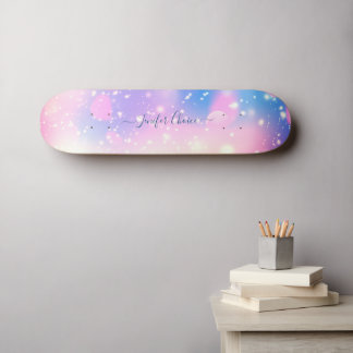 Rosa und Lila Individuelle Name Skateboard