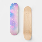 Rosa und Lila Individuelle Name Skateboard (Vorderseite)