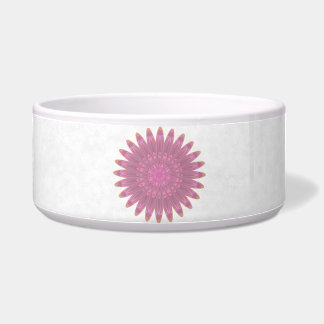 Rosa und Lila Kaleidoskop-Blume Napf