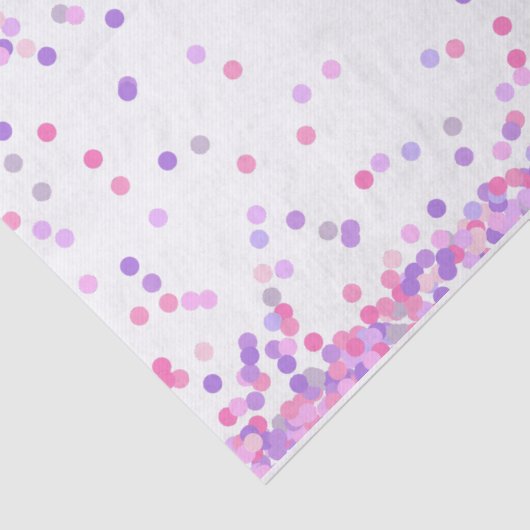 Rosa und Lila Konfetti-Sprinklen Seidenpapier (Ausschnitt)