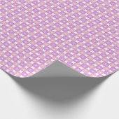 Rosa und lila Kreise Geschenkpapier (Ecke)