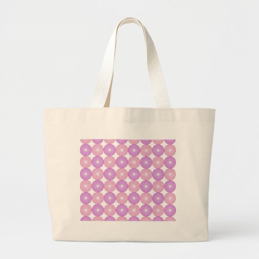 Rosa und lila Kreise Jumbo Stoffbeutel (Vorne)