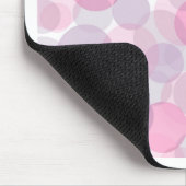 Rosa und lila Kreise Mousepad (Ecke)