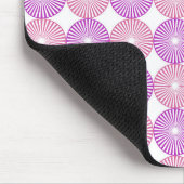 Rosa und lila Kreise Mousepad (Ecke)