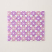 Rosa und lila Kreise Puzzle (Horizontal)