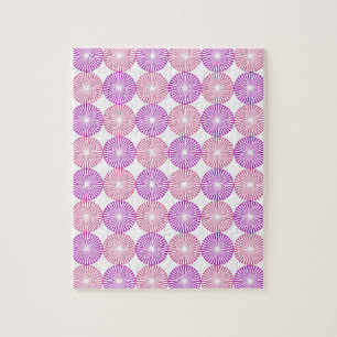 Rosa und lila Kreise Puzzle