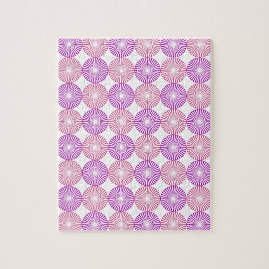 Rosa und lila Kreise Puzzle (Vertikal)