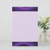 rosa und Lila kreisförmige Darstellung Briefpapier (Stehend Vorderseite)