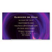 rosa und Lila kreisförmige Darstellung Magnetische Visitenkarte (Vorderseite)