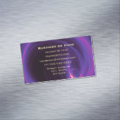 rosa und Lila kreisförmige Darstellung Magnetische Visitenkarte (Beispiel)