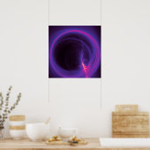 rosa und Lila kreisförmige Darstellung Poster (Küche)