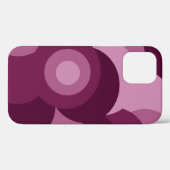 rosa und lila Kreismuster Case-Mate iPhone Hülle (Rückseite (Horizontal))