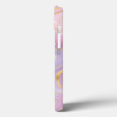 Rosa und Lila Kristall-Marmor, irisierende Agate C Case-Mate iPhone Hülle (Rückseite / Links)