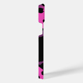 Rosa und Lila Leopardrucke iPhone Hülle (Rechte Seite)