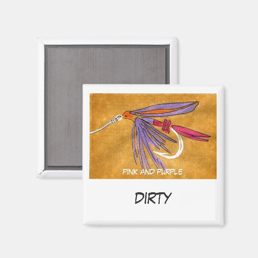 "Rosa und Lila" Magnet für den Status des Gerätes (Vorderseite/Rückseite)