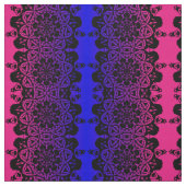 Rosa und lila Mandala-Blume Stoff (Muster)