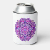 Rosa und Lila Mandala-Muster Dosenkühler (Kanne Rückseite)