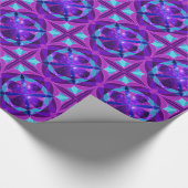 Rosa und lila Mandala-Verpackungspapier Geschenkpapier (Ecke)
