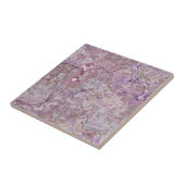 Rosa und Lila Marmor Fliese (Seite)