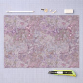 Rosa und Lila Marmor Seidenpapier (Handwerk)
