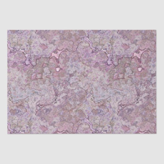 Rosa und Lila Marmor Seidenpapier (Vorderseite)
