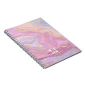 Rosa und Lila Marmorverkleidung Notizblock (Rechte Seite)