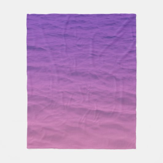 Rosa und Lila Meer Fleecedecke (Vorderseite)