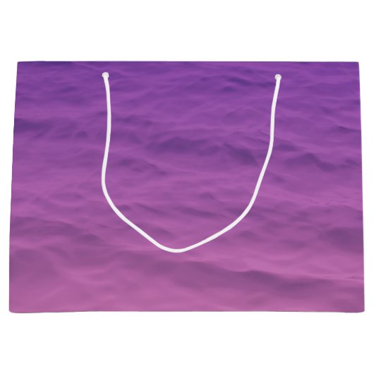 Rosa und Lila Meer Große Geschenktüte (Vorderseite)